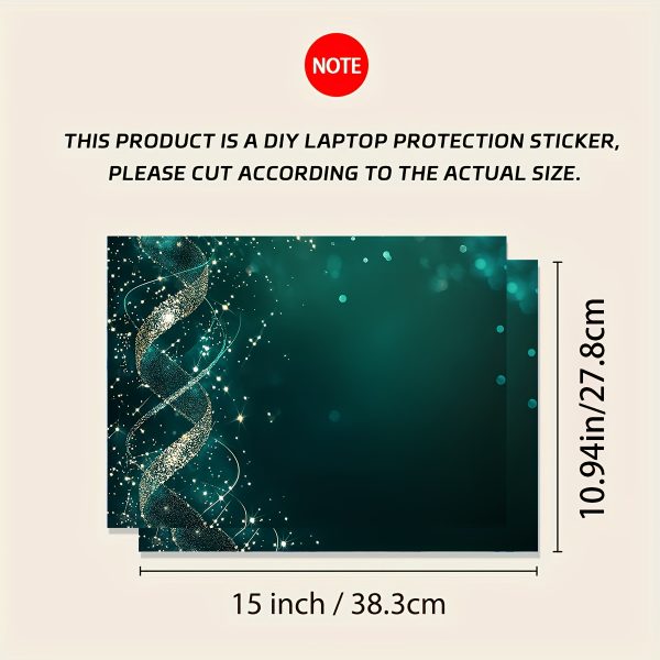 Pack of 2 Technology Laptop Art Decal Protective Cases, Universal Netbook Light Beige Stickers Non-Repetitive Use for Laptops Waterproof and Scratch Resistant - Waterproof, Anti-scratch, Suitable for Laptops, Cars, Helmets, Motorcycles, Refrigerator Decorations - Image 2
