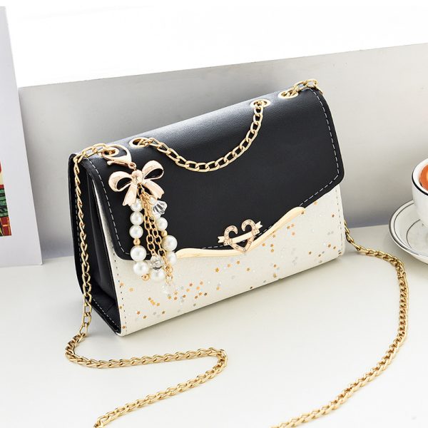 Fashionable New Women'S Shoulder Bag. This One Is a Crossbody Bag with Six Color Options to Choose From. It Is Fashionable Bohemian Beige PU Crossbody Bag with Tassel Charm - City Style Flip-Top Shoulder Bag with Metal Chain And, Lightweight And Convenient, Suitable for Shopping, Office, College, Travel - Women, Occasions, Lovers' Ideal Gift for Valentine'S Da - Image 17