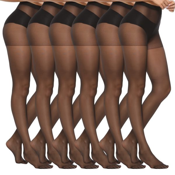 6 Pairs of 20D Women'S Invisible Tights - Ultra-Thin, High-Waist, Skin-Tone Nylons for Everyday Wear, Professional Appearance, Professional Appearance Tights|Transparent Nylons|Stretchy Material - Image 7
