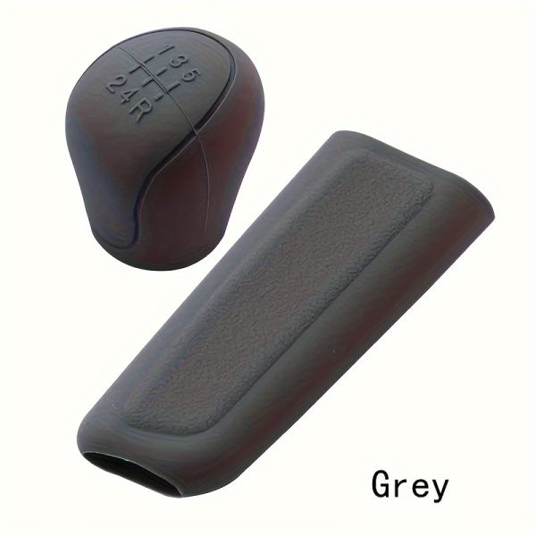2pcs Silicone Car Interior Accessories - Gear Shift and Handbrake Covers, Durable Protective Wraps - Image 11