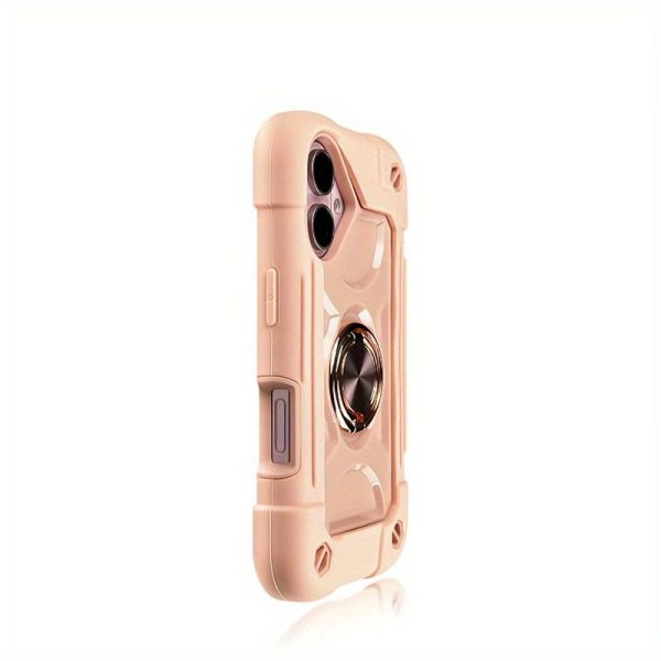 A Colorful Dual Ring Case Suitable for The Apple Iphone 16, Featuring a Durable Shell with a 360° Dual Rotating Ring Stand, a Phone Lanyard, And a 3-In-1 Protective Cover That Is Shockproof. - Image 15