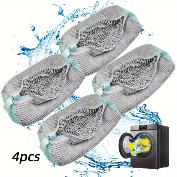 Yellow Shoe Washing Machine Bag for Washer & Dryer - Soft Chenille Laundry Bag with Noise Reduction, Oval Zipper Design & Rich Fluff Lining, Durable Polyester for Sneakers & Most Footwear, Laundry Wash Bag, Sneaker Cleaner, Noise Reduction Material, Footwear Care, Sneaker Enthusiasts, Laundry Bags - Image 14