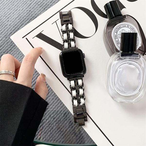 BIIFAKOO new small fragrance style metal stitched ten generations available compatible 38mm 40mm 41mm 42mm 44mm 45mm 46mm 49mm suitable for Ultra Series 10 9 8 7 7 SE 6 5 4 3 5 4 4 3 2 1 - Image 15