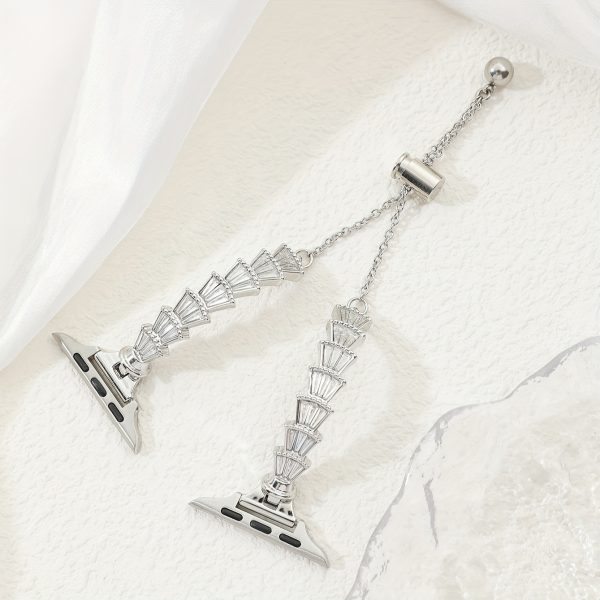 Chain Watch Strap For IWatch Series 10/9/8/7/6/5/4/3/2/1 SE Fashionable Luxury Lady Watch Band For Apple Watch 38mm 40mm 42mm 45mm 46mm 49mm - Image 6