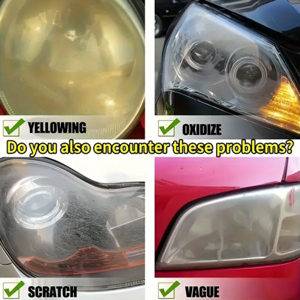 Automotive Quick-Flash Headlight Restoration Liquid, Polishing & Waxing Kits, Universal ABS Item Form, Durable Clear Finish, Scratch Removal, No Grinding Required, Restores Clarity, Headlight Restoration | Quickheadlight Revival | Clear Finish, Car Light Restoratio - Image 8