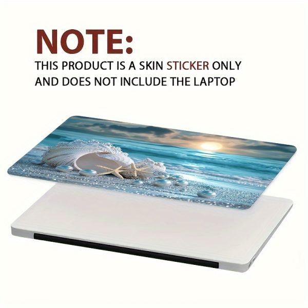 2pcs/set Beach Vinyl Laptop Case with Stickers, Scratch-Proof DIY Art Protective Case, Suitable for Laptops - Easy to Paste and Durable Design, No Glue Neede - Image 7