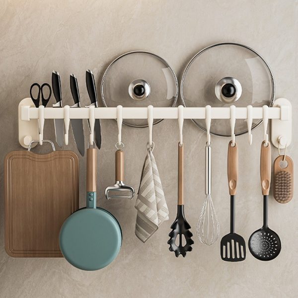 WONGIRL Carbon Steel Kitchen Organizer Rack - Ideal for Chopsticks, Knives & Seasonings | Easy Install with Adhesive or Screws - Image 12