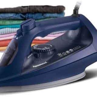 Panasonic Steam Iron Powerful 2600W Performance,Ceramic soleplate,Anti-Calc System,Adjustable Steam Settings,Continous Powershot,Lightweight design for effortless wrinkle removal & Anti-Drip-NI-U750 Buy Online at Best Price in UAE - Amazon.ae