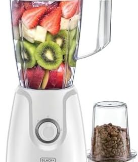 Black+Decker 400W Blender With Grinder Mill, White, Bx4030-B5"Min 1 year manufacturer warranty" Buy Online at Best Price in UAE - Amazon.ae