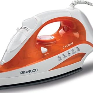 Kenwood Steam Iron 2100W With Ceramic Soleplate, Anti-Drip, Self Clean, Continuous Steam, Burst, Spray Function Stp50.000Wo White/Orange Buy Online at Best Price in UAE - Amazon.ae