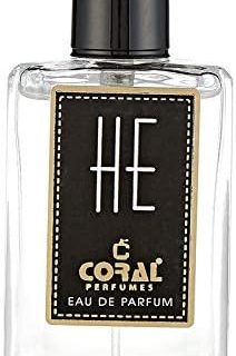 Coral He Perfume for Men - 50ML | Eau De Parfum | Long-Lasting Masculine Fragrance with Aromatic Green Notes, Cardamom, Cedarwood, and Warm Amber | Made in Dubai  Amazon.ae: Beauty