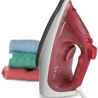 Panasonic Steam Iron NI-S430RTH 2300W with Large Water Tank Capacity, 300ml, Silver Titanium Soleplate