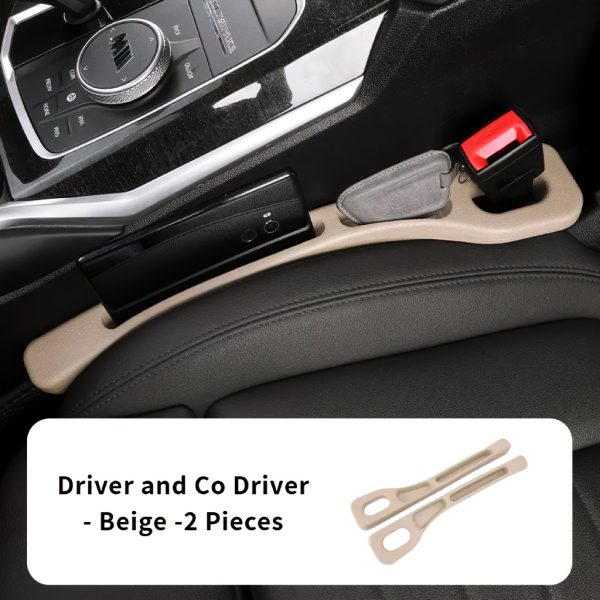 Pack of 2 Car Seat Gap Storage Strips, Leak-proof Design Prevents Debris Falling and Can Also Store Small Items, In-Car Interior Gap Organizer - Image 14