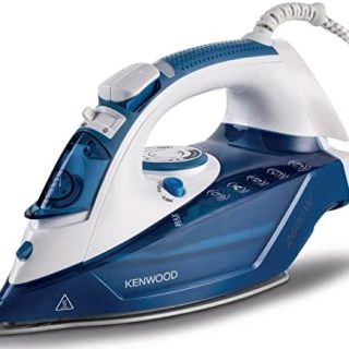 Kenwood Steam Iron 2600W with Ceramic Soleplate, Auto Shut-Off, Anti-Drip, Anti-Calc, Self Clean, Continuous Steam, Steam Burst, Spray Function STP75.000WB White/Blue Buy Online at Best Price in UAE