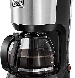 Black+Decker 750W 10 Cup Coffee Maker/Coffee Machine With Glass Carafe For Drip Coffee, Silver/Black - Dcm750S-B5, 2 Years Warranty Buy Online at Best Price in UAE - Amazon.ae