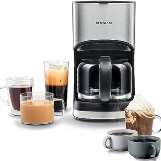 Kenwood Coffee Machine Up To 12 Cup Coffee Maker For Drip Coffee And Americano 900W 40 Min Auto Shut Off, REUSable Filter, Anti Drip Feature, Warming Plate And Easy To Clean Cmm10.000Bm Black/Silver Buy Online at Best Price in UAE - Amazon.ae