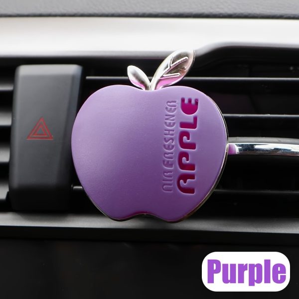 Apple-Shaped Car Air Freshener Diffuser with Vent Clip - Green Leaf Design, Long-Lasting Scent, Ideal for Vehicle A/C Outlets, Easy to Install, Car Vent Clip Freshener | Natural Aroma Diffuser | Aroma Diffuser - Image 13