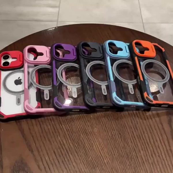 Shockproof Armor Transparent Phone Case Suitable for iPhone 16 15 14 13 12 Pro Max for iPhone 16 for iPhone 15 for iPhone 14 for iPhone 13 for iPhone 12 Supports Wireless Charging Lens Stand Protective Cover - Image 16
