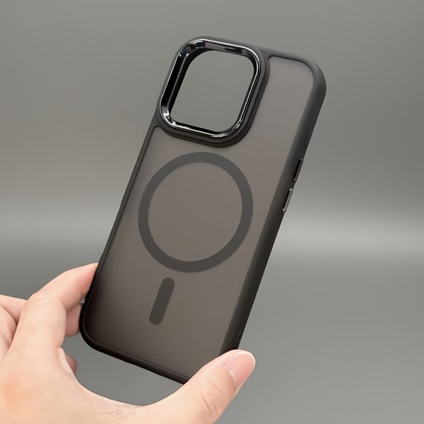 Luxury Magnetic Wireless Charging Phone Case for iPhone 16 15 14 13 12 11 Pro Max Plus Matte Translucent Hard PC Armor Shockproof Camera Lens Protection Cover - Image 15