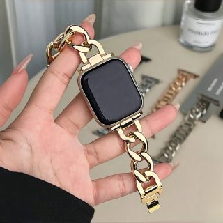 Exquisite Style Metal Bracelet Strap For Iwatch Series 10 9 8 7 SE 6 5 4 3 Bracelet - Fashionable Versatile Design For Men And Women, Elegant Girls Watch Strap For IWatch Strap 46mm 38mm 40mm 41mm 42mm 44mm 45mm 49mm - Youth Watch Strap Single Item