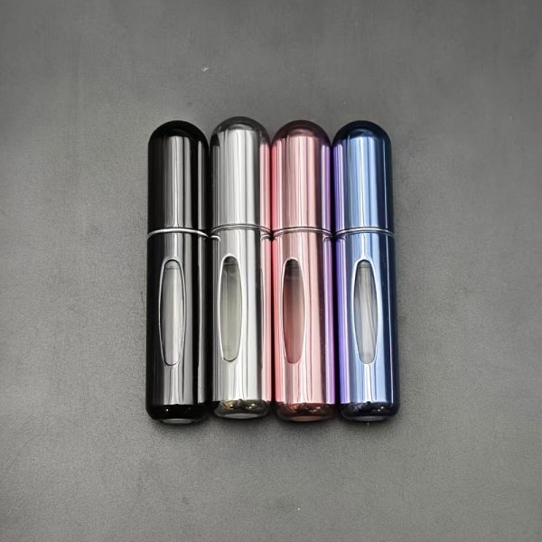 4-Pack Mini Perfume Atomizer Refillable Travel Spray Bottles, 0.16 oz Metal Round Hand Wash Only Fragrance Pump Containers for Travel and Outdoor Use - Image 9