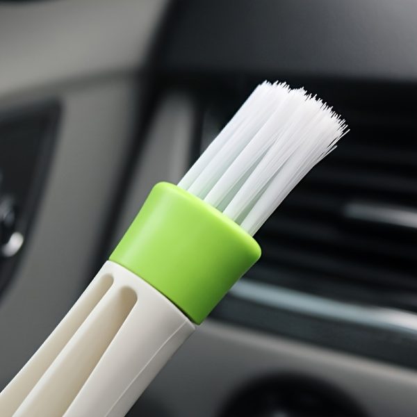 1pc 2-in-1 Multi-Purpose PE Vent Cleaner - Removable and Washable Air Conditioner Curtain Dusting Brush for Boat/Car Interior Detailing and Corner Cleanin - Image 9