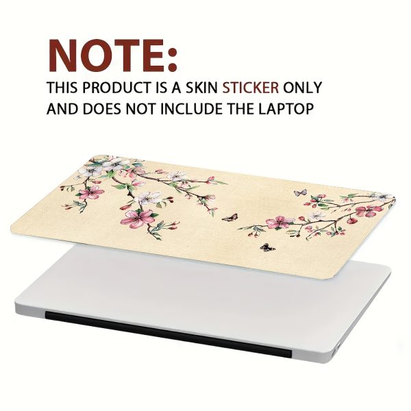 2pcs Pink Peach Blossom Vinyl Laptop Skin Stickers, 27cm x 39cm - Scratch-Resistant DIY Art Protection for HP, Dell, Lenovo, Apple, ASUS Laptops, Laptop Accessories | Artistic Laptop Cover | Durable Laptop Skin, Laptop Decor - Image 9