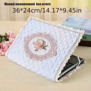 14-inch Laptop Sleeve Case - Pink Faux Leather Foldable Handbag with Multiple Compartments, Adjustable Shoulder Strap & Mesh Pocket for Tablet, Notebook, and Accessories, Tablet Storage Bag | Stylish Tech Accessory | Mesh Pocket Feature, Laptop Bag