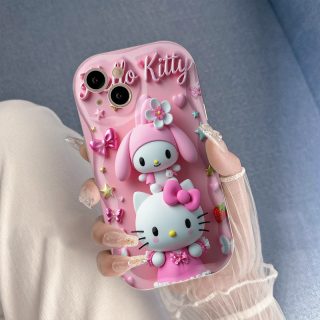 Sanrio cute cartoon Hello Kitty creative trend soft protective mobile phone case for iPhone 16 15 14 13 12 11 Pro Max 16 15 14 Plus 16e 13 12 mini X XR XS Max 6 6s 7 8 Plus SE