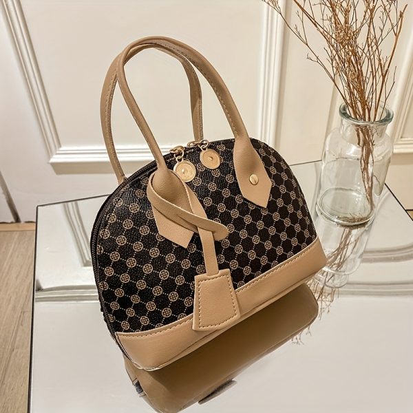 Women's Convertible Crossbody Bag - Beige Purse with Zipper Closure, Detachable Strap for Everyday, Office, Party - Elegant Ladies Handbag in Beige/Tan/Black/White/Gray/Blue/Red/Clear Colors, Crossbody Purse, Versatile Travel Bag, Modern European Style, Textured Finish - Image 6