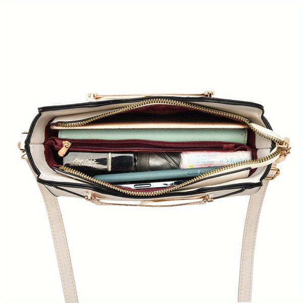 Ladies' Crossbody Bag, Shoulder Bag, Stylish Korean Version with a Minimalist Design, a Chic And Spacious Handbag for Outings And Commuting, Lightweight And Trendy. Available in Three Colors: White, Green, And Black, with Adjustable Straps. - Image 9