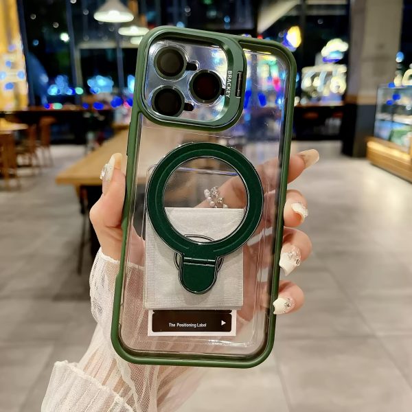 for iPhone 16 Pro Max 15 14 13 12 11 Plus Pro Max, the lens frame can be used as a stand to open, supports wireless charging, transparent mobile phone case, protects your mobile phone - Image 18
