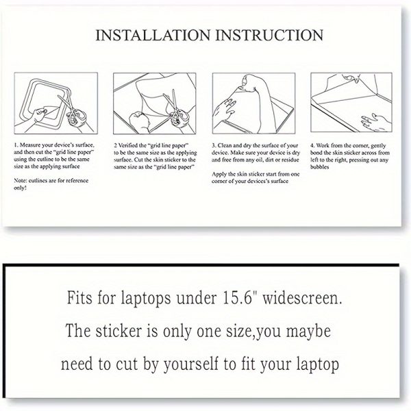 ISETTA PVC Laptop Skin Decal with Wrist Pad Stickers, Universal Notebook Cover Protector, Butterfly & Floral Design, Fits 30.48-39.62 cm, Easy Apply & Remove, Bubble-Free - Image 11