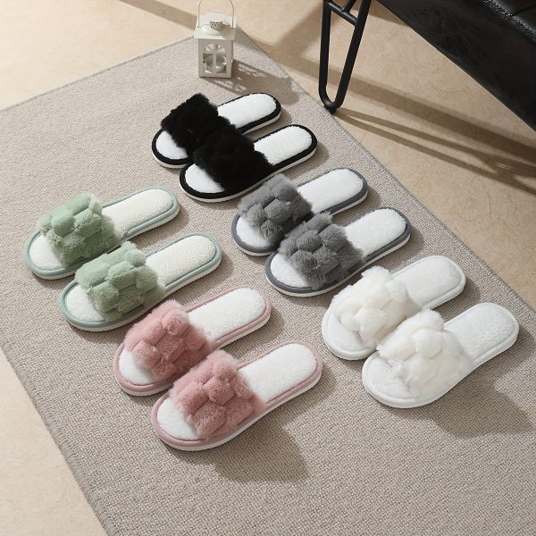 Women'S Casual Plush Slippers for Autumn And Winter, Open-Toe Indoor Floor Slippers That Are Non-Slip, Comfortable, Breathable, And Suitable for All Seasons. - Image 15