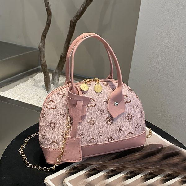 Stylish Luxury Women'S Crossbody Bag with Heart Print Design, Golden-Tone Hardware, and Detachable Chain Strap - Lightweight, Durable, Zipper Closure for Daily Use, Vacation, and Gifting, Crossbody Purse - Image 10