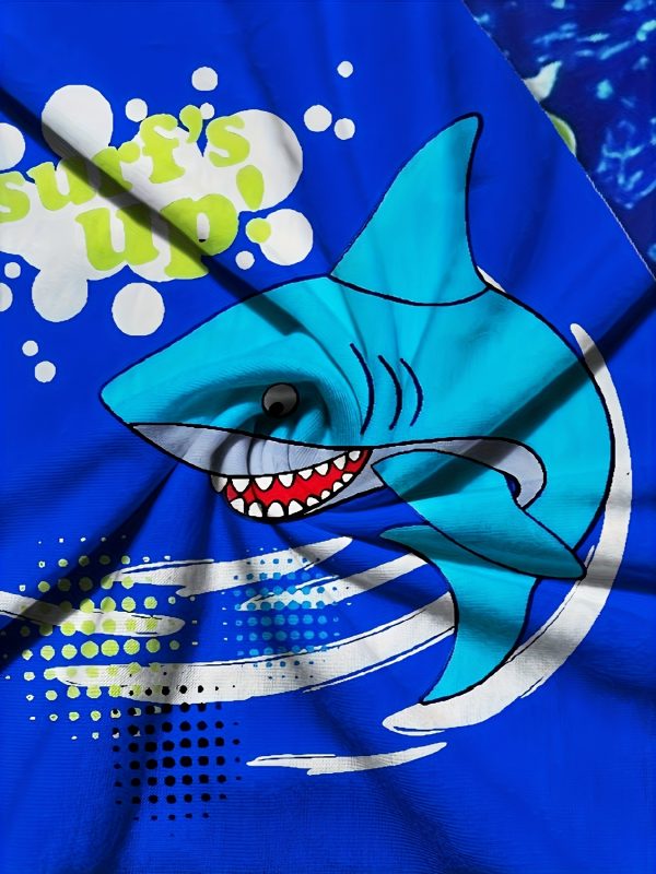 Fashionable Print One-Piece Swimsuits for Boys, Girls And Teenagers, Swim Trunks for Boys, Girls And Teenagers, Professional Swimsuits And Trunks for Swimming Enthusiasts, Novel Pattern Design, Comfortable Quick-Drying And Breathable Fabric, Suitable for Boys And Girls - Image 5