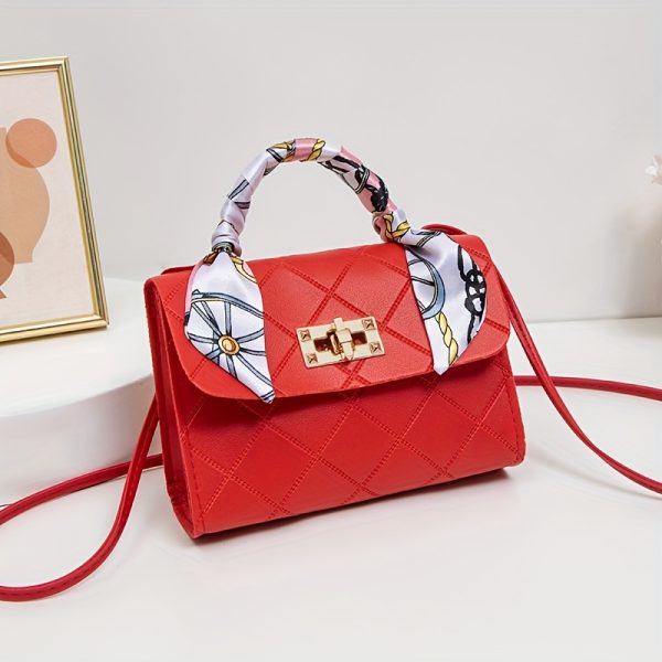 Stylish Women'S Crossbody & Shoulder Bags - with Golden-Tone Hardware, Black, White, Red, Brown Options, Perfect for Casual, Office, or Party Use, Ideal Gift for Her, Versatile Shoulder Bag | Elegant Accessory | Durable Polyester Lining - Image 10