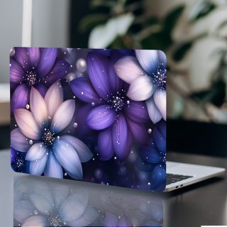 Pack of 2 Floral Butterfly Laptop Art Decal Protective Cases, Universal Netbook Light Beige Stickers Non-Duplicate Use Field Notebook Computer Light Beige Sticker Decals Waterproof and Scratch Resistant - Waterproof, Anti-scratch, Suitable for Laptops, Cars