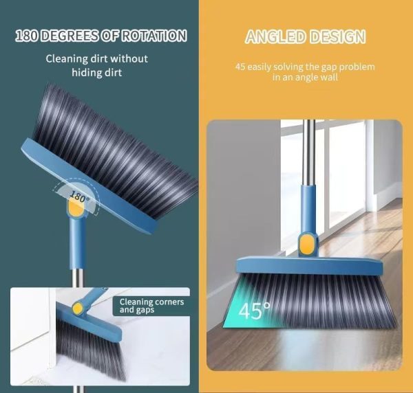 MOUNAY Broom and Dustpan Set for Home, Dustpan and Broom Set, Upright Stand Up Broom and Dustpan Combo for Home Kitchen Office Courtyard Lobby Indoor Floor Cleaning Use Dustpan and Broom Set Buy Online at Best Price in UAE - Amazon.ae - Image 6