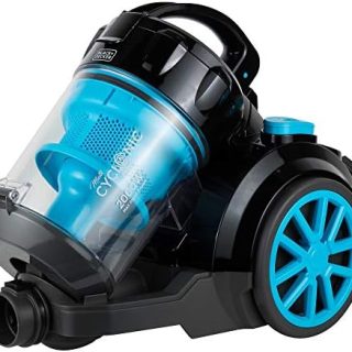 BLACK+DECKER Multi Cyclone Bagless Corded Vacuum Cleaner, 2000W, 2.5L Capacity, 6-Stage HEPA Filtration, Variable Speed, 289 Air Watts, Auto Cord Rewind, 5m Cable, Washable Filter, Blue - VM2080-B5 Buy Online at Best Price in UAE - Amazon.ae