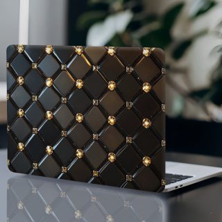 3pcs, 1 spare, No need to worry about peeling off, PVC laptop Light Beige, 38.86x26.92 cm, scratch-resistant and self-adhesive, suitable for 30.48-39.62 cm laptops - DIY customizable with Shiny Golden Theme Design