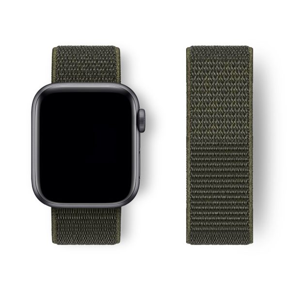 MIOHHR 1pc Nylon Loop Band for Apple Watch, Casual Style with Deployant Clasp, Sport Bracelet Correa Compatible with iWatch Series 1-10/SE/Ultra, Independence Day/Christmas/Football Holiday Gift - Image 7