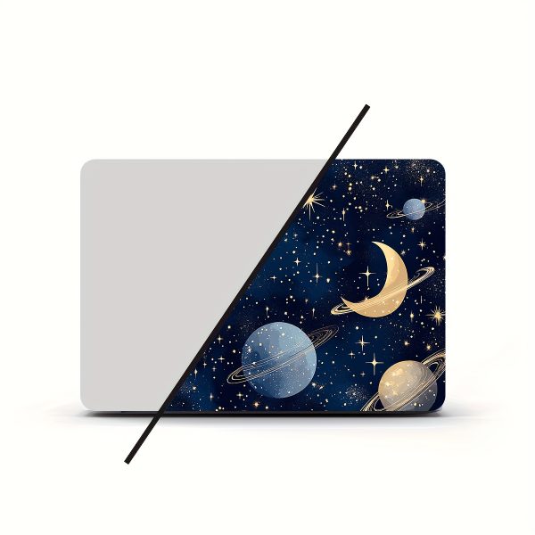 Vinyl Notebook Computer Case Planet Stickers, 2pcs/set, Scratch-Proof DIY Art Protective Case for Notebooks - Easy to Apply and Durable Design Suitable for Notebooks and Cars - Image 4