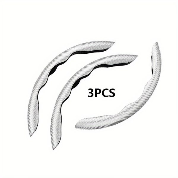 3pcs Car Steering Wheel Cover Set, Carbon Fiber Steering Wheel Covers, Three-Piece Split Anti-Slip Steering Wheel Protector with Butterfly Wings, Suitable for Most Cars, Sports Car Accessories - Image 14