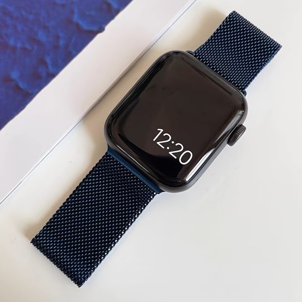 [Shiyu Milanese] Shiyu Milanese Loop Band for Apple Watch | Stainless Steel Mesh, Magnetic Clasp, Waterproof Strap | Compatible with Series 1-10 & SE, Sizes 38mm-49mm, Elegant Design for Men and Women - Image 14
