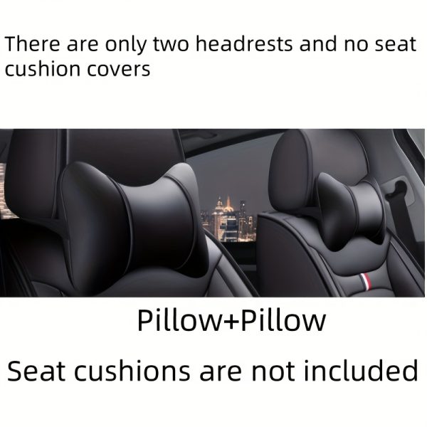 5-Seat Car Seat Cover Set, Ice Fabric + PU Material, Suitable for All Seasons, Sponge Filling, Easy to Maintain, Full Protection - Image 15