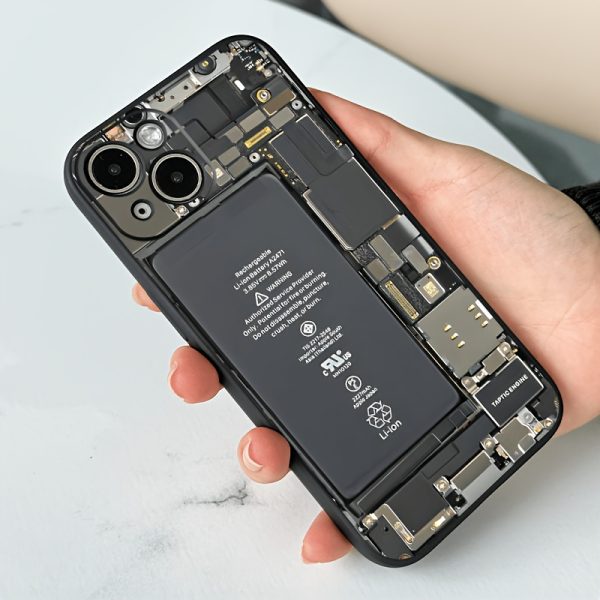 Disassembled Internal Pattern Straight Edge Cube Phone Case for iPhone 161514131211. Fashionable and Trendy Essential Phone Case for 16/16Plus/16Pro/16ProMax/15/15Plus/15ProMax/14/14Plus/14Pro/14ProMax, 13/13Pro/13ProMax, 12/12Pro/12ProMax, 11/11Pro Max - Image 7