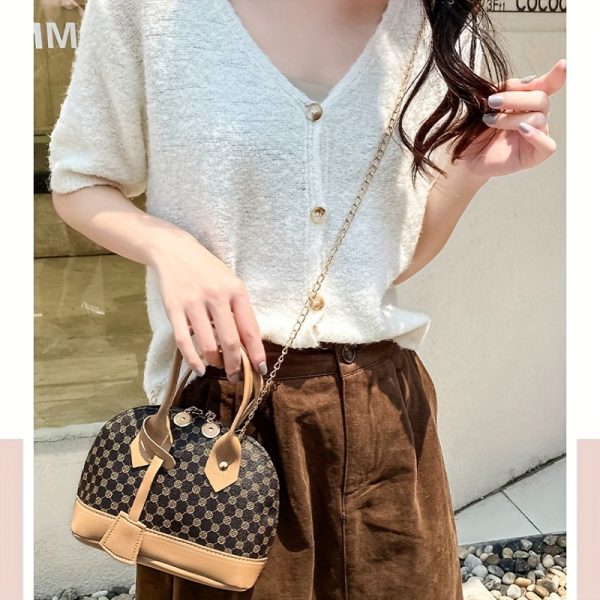 Women's Convertible Crossbody Bag - Beige Purse with Zipper Closure, Detachable Strap for Everyday, Office, Party - Elegant Ladies Handbag in Beige/Tan/Black/White/Gray/Blue/Red/Clear Colors, Crossbody Purse, Versatile Travel Bag, Modern European Style, Textured Finish - Image 11