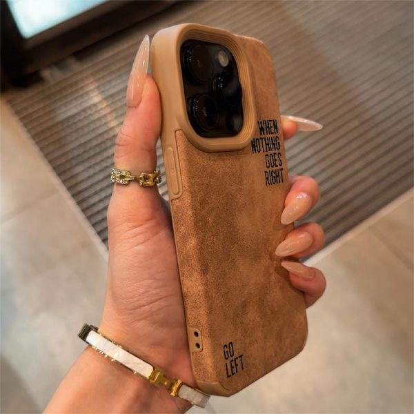 Phone Case with a Simple Lettered Faux Leather Design for Iphone Models 16, 15, 14, 13, 12, And 11 Pro Max. - Image 5