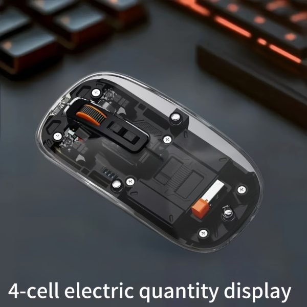 Portable Magnetic Wireless Mouse with Transparent Cover, USB Charging, 3-Level DPI Adjustment, Ideal for Office and Library Use, Perfect Gift for Family and Friends on Father'S Day, Mother'S Day, Valentine'S Day - Image 7